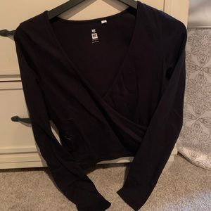 Criss cross front long sleeve pacsun top